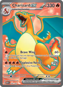 Pokémon-Karte Charizard ex 183/165