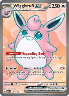 Pokémon-Karte Wigglytuff ex 187/165