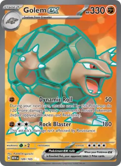 Pokémon-Karte Golem ex 189/165