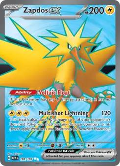 Pokémon-Karte Zapdos ex 192/165