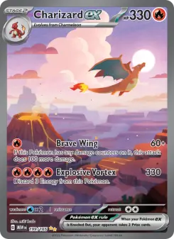 Pokémon-Karte Charizard ex 199/165