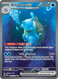 Pokémon-Karte Blastoise ex 200/165
