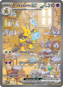 Pokémon-Karte Alakazam ex 201/165