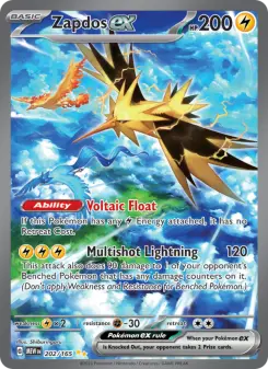 Pokémon-Karte Zapdos ex 202/165