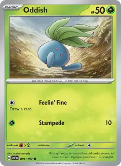 Pokémon-Karte Oddish 001/197