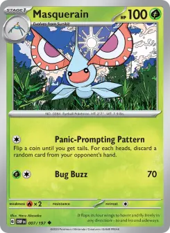 Pokémon-Karte Masquerain 007/197