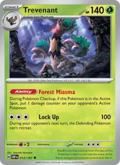 Pokémon-Karte Trevenant 012/197