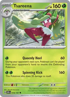 Pokémon-Karte Tsareena 018/197