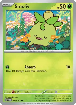 Pokémon-Karte Smoliv 019/197