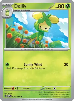 Pokémon-Karte Dolliv 020/197