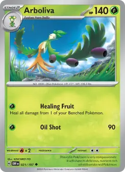 Pokémon-Karte Arboliva 021/197