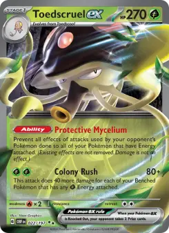 Pokémon-Karte Toedscruel ex 022/197