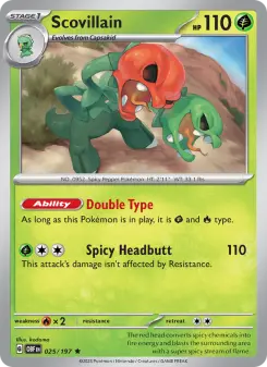 Pokémon-Karte Scovillain 025/197