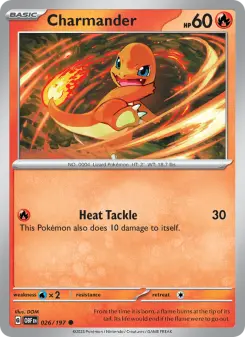 Pokémon-Karte Charmander 026/197