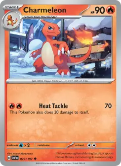 Pokémon-Karte Charmeleon 027/197
