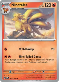 Pokémon-Karte Ninetales 029/197