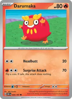 Pokémon-Karte Darumaka 034/197