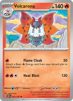 Pokémon-Karte Volcarona 041/197
