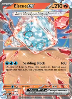 Pokémon-Karte Eiscue ex 042/197