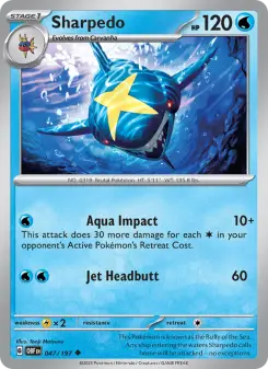 Pokémon-Karte Sharpedo 047/197