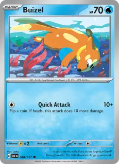 Pokémon-Karte Buizel 048/197