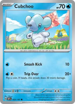 Pokémon-Karte Cubchoo 053/197
