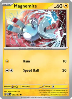 Pokémon-Karte Magnemite 063/197