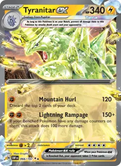 Pokémon-Karte Tyranitar ex 066/197