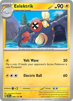 Pokémon-Karte Eelektrik 068/197