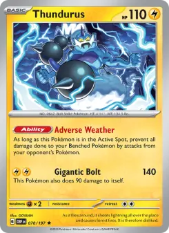 Pokémon-Karte Thundurus 070/197