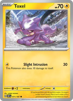 Pokémon-Karte Toxel 071/197