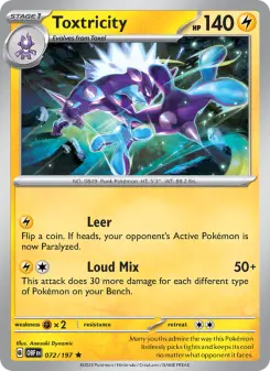 Pokémon-Karte Toxtricity 072/197
