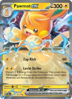 Pokémon-Karte Pawmot ex 073/197