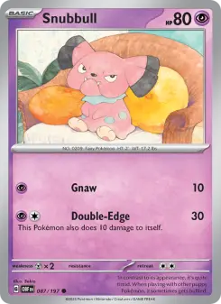 Pokémon-Karte Snubbull 087/197