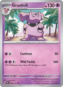 Pokémon-Karte Granbull 088/197