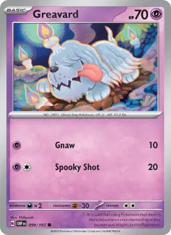 Pokémon-Karte Greavard 099/197