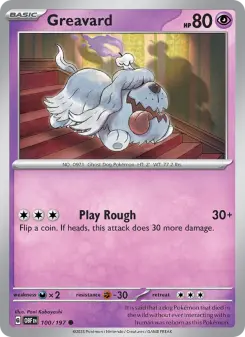Pokémon-Karte Greavard 100/197