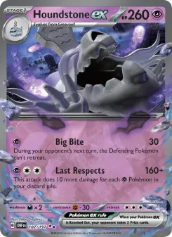 Pokémon-Karte Houndstone ex 102/197