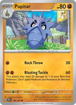 Pokémon-Karte Pupitar 106/197