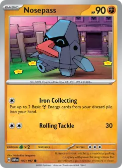 Pokémon-Karte Nosepass 107/197