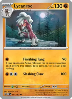 Pokémon-Karte Lycanroc 117/197
