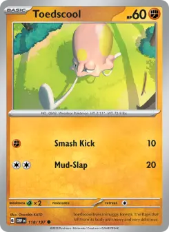 Pokémon-Karte Toedscool 118/197