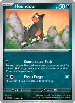 Pokémon-Karte Houndour 131/197