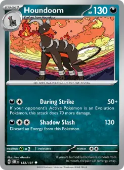 Pokémon-Karte Houndoom 133/197
