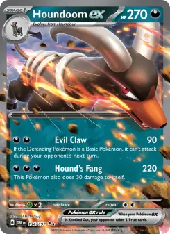 Pokémon-Karte Houndoom ex 134/197