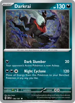 Pokémon-Karte Darkrai 136/197