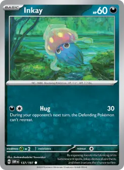 Pokémon-Karte Inkay 137/197