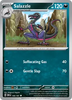 Pokémon-Karte Salazzle 140/197