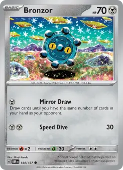 Pokémon-Karte Bronzor 144/197