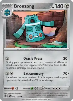 Pokémon-Karte Bronzong 145/197